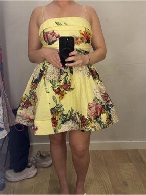 Maeve Yellow Floral Smocked  Sundress